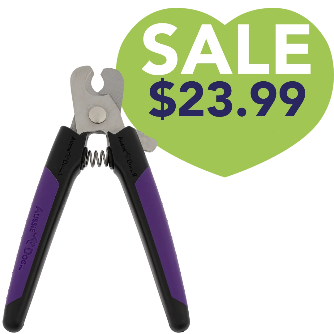 Nail Trimmer Black and Purple Large by Aussie Dog