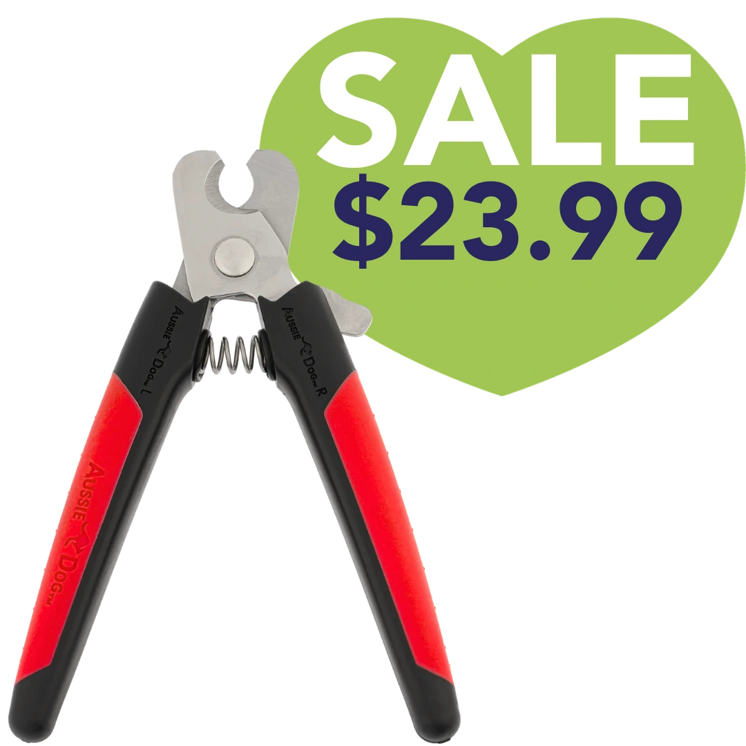 Nail Trimmer Black and Red Large by Aussie Dog