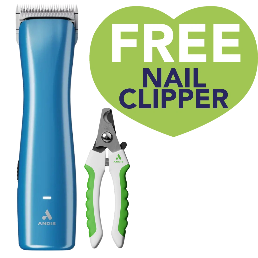 Emerge Lite Clipper Blue with Free Large Nail Clipper by Andis