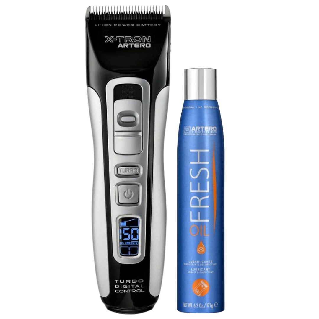 Cordless Clipper X-Tron with Free Oil Fresh by Artero