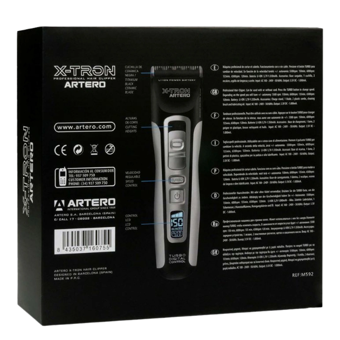 Cordless Clipper X-Tron with Free Oil Fresh by Artero