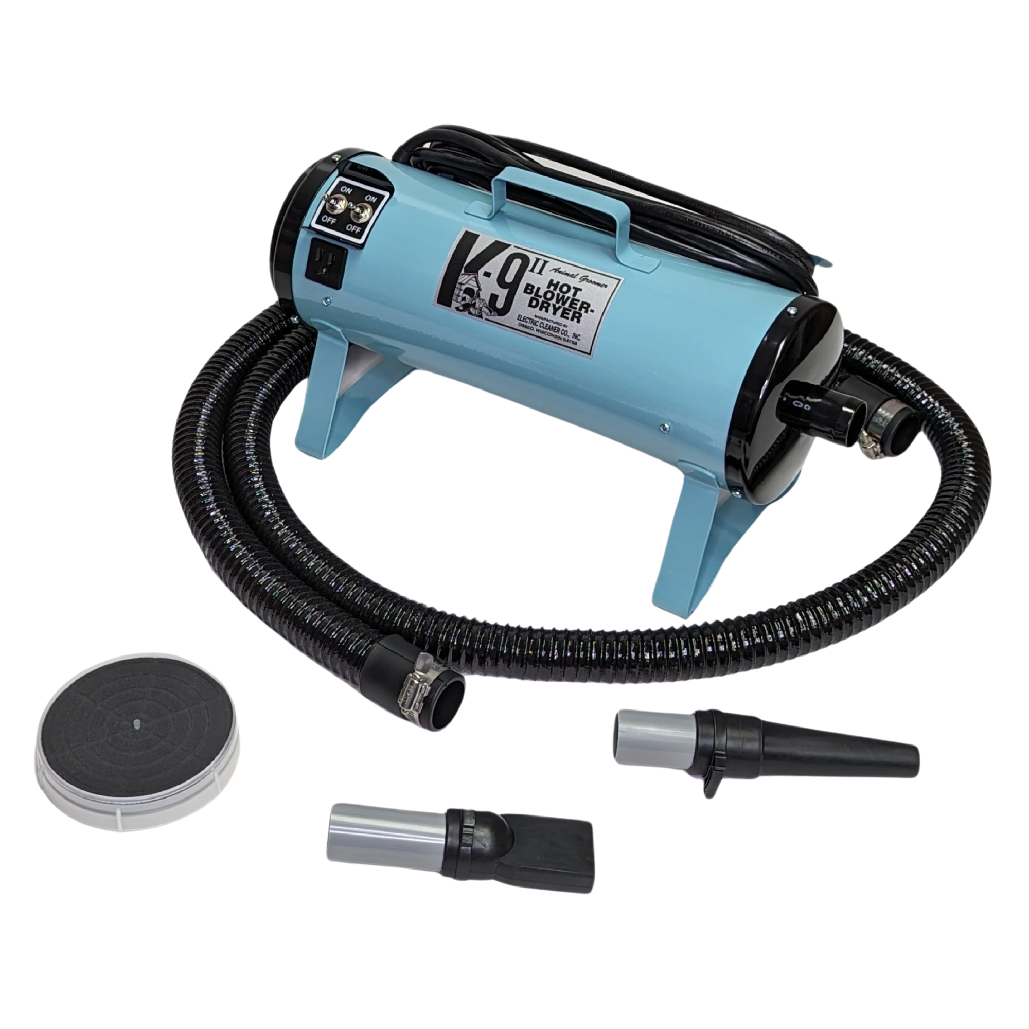 K9 II Dog Dryer Two-Speed with Free Water Peeler Attachment by Electric Cleaner