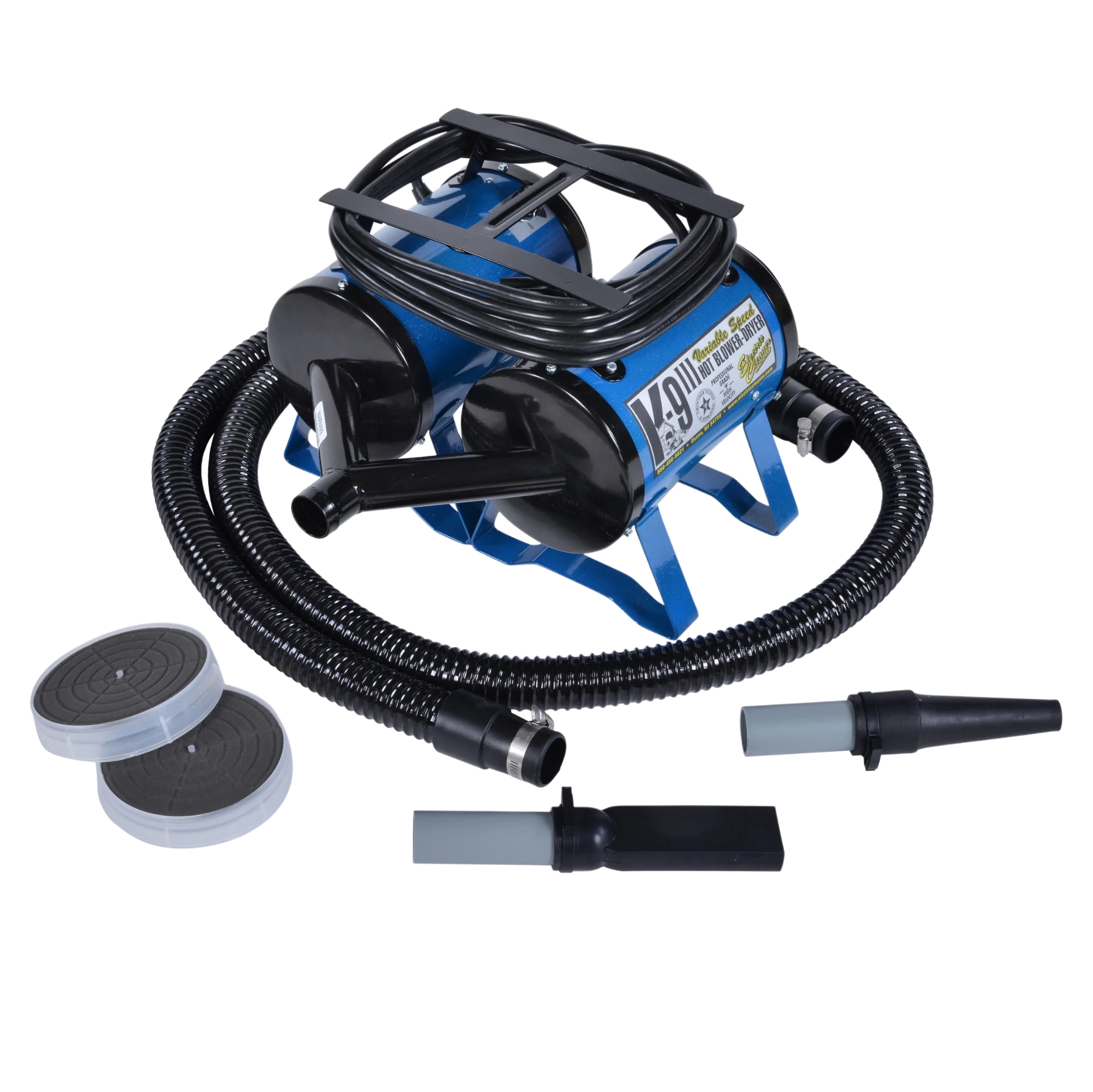 K9 III Blow Dryer Variable Speed with Free Water Peeler Attachment by Electric Cleaner