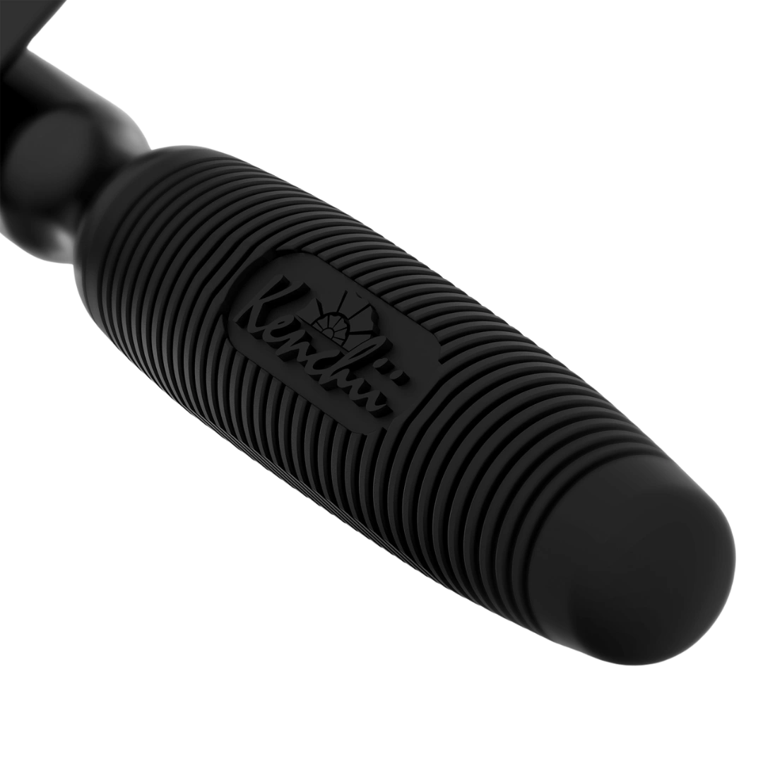Long Pin Slicker Brush Black by Kenchii