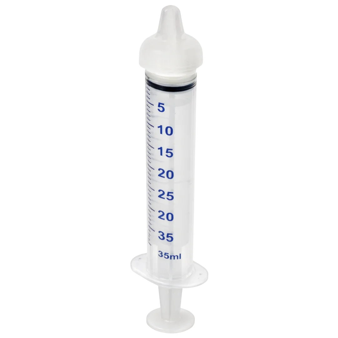 Large Threaded Syringe Nipple Feeders, 35ml (5-Pack) by Puppywarmer