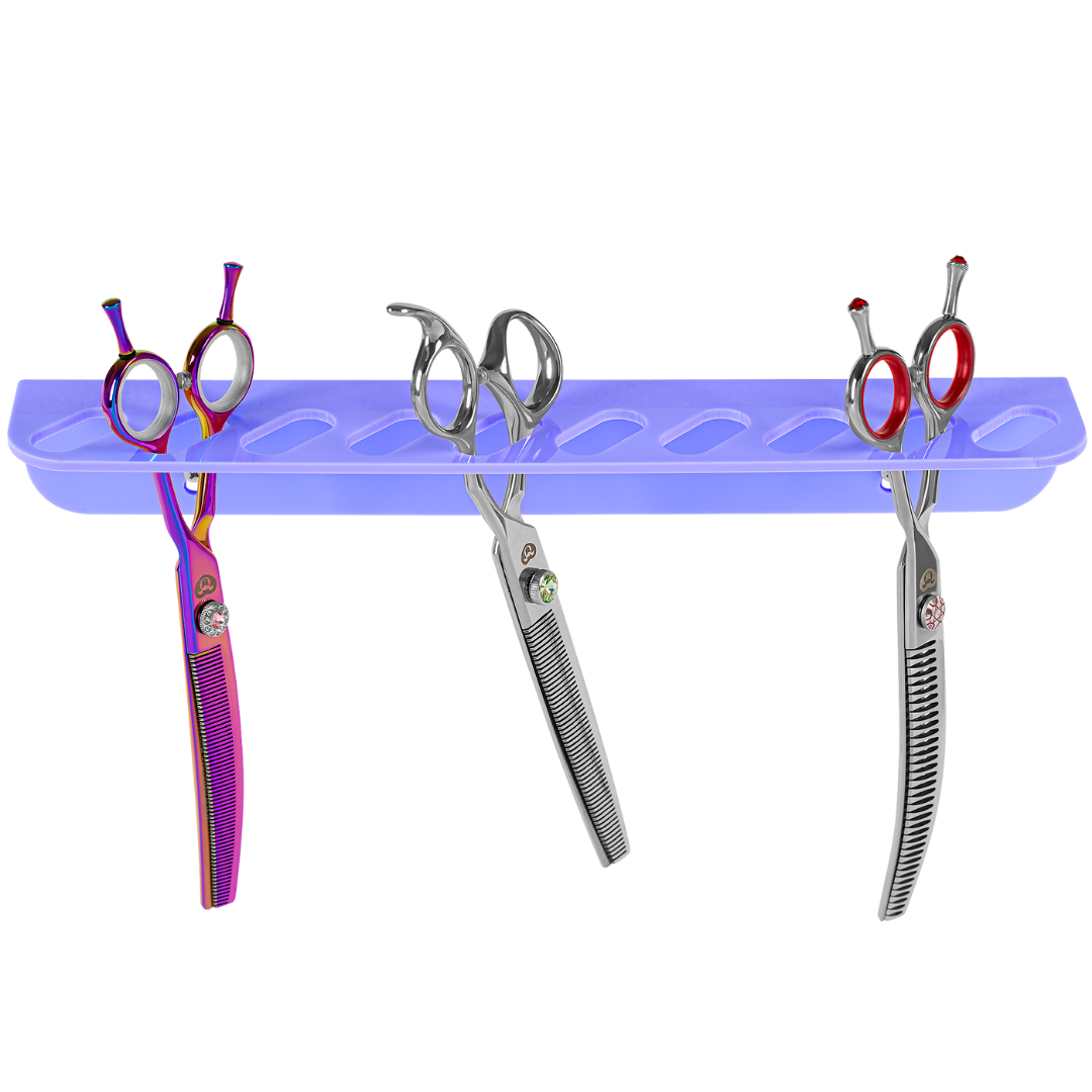 Acrylic 10 Scissor Holder Wall Mount Lavender by PetStore.Direct