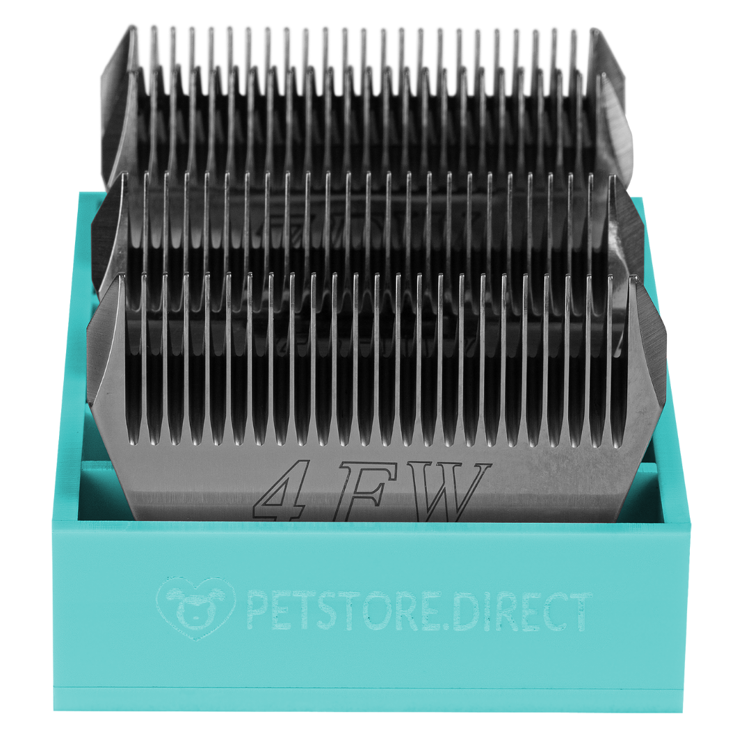 Mini Wide 6 Blade Holder Aqua by PetStore.Direct