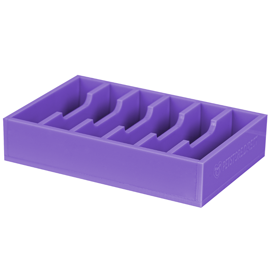 Mini Wide 6 Blade Holder Lavender by PetStore.Direct
