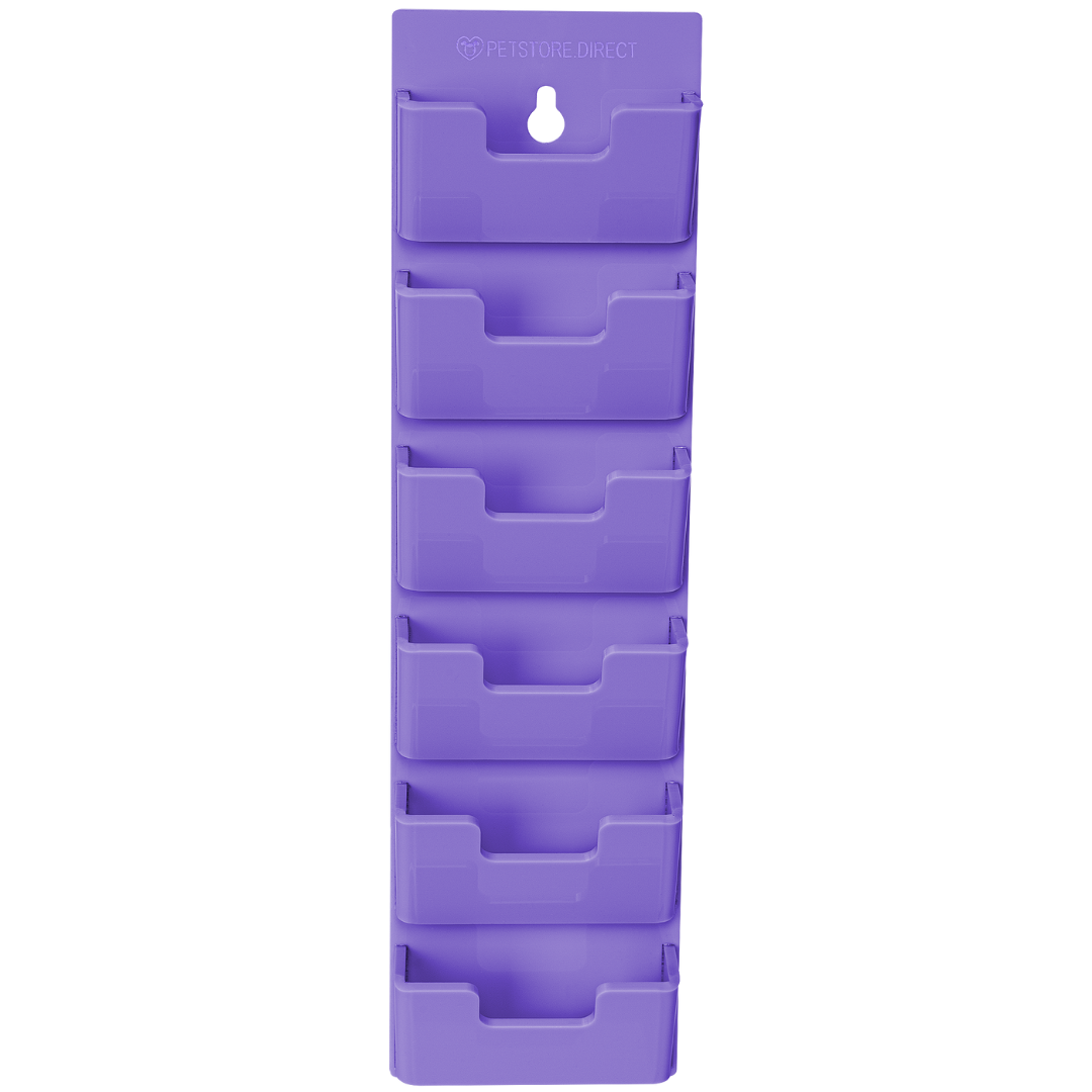 Wall Wide 6 Blades Holder Lavender by PetStore.Direct