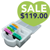 5pc Wide Glide Skip Tooth Comb Attachment Set With Storage Case by PetStore.Direct
