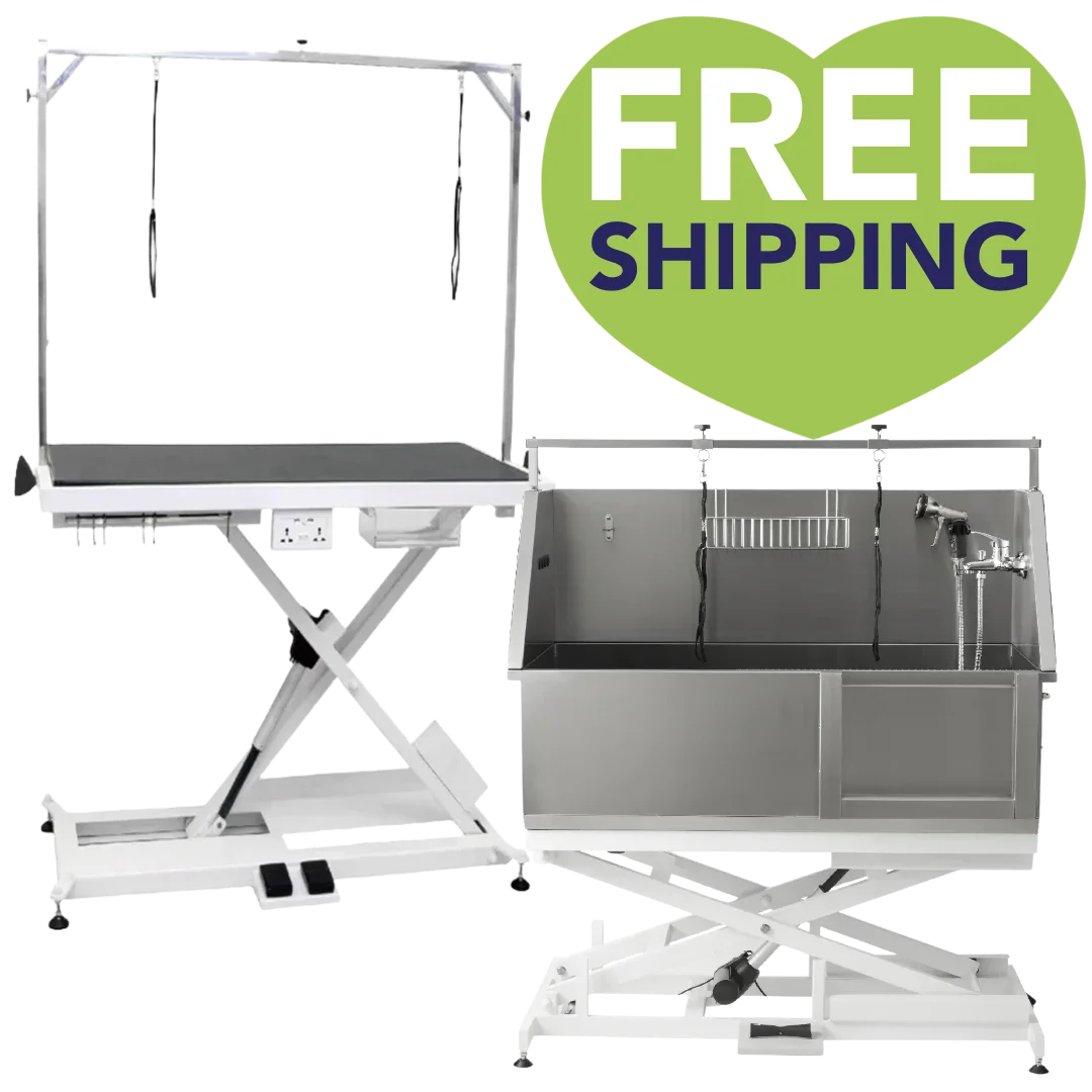 X-Style Electric Table and Electric Tub Bundle by PetStore.Direct Equipment