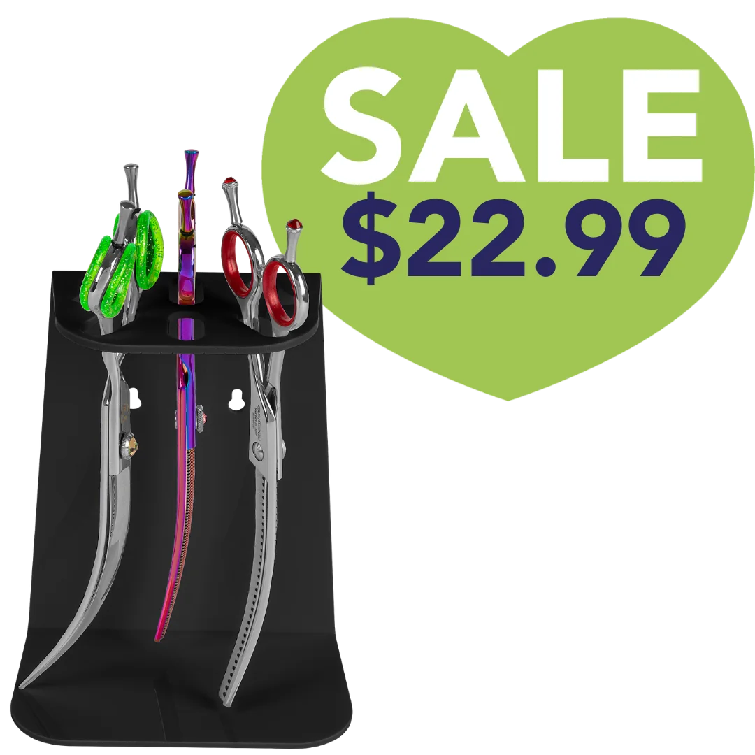6 Scissor Tabletop and Wall Mount Holder Black by PetStore.Direct