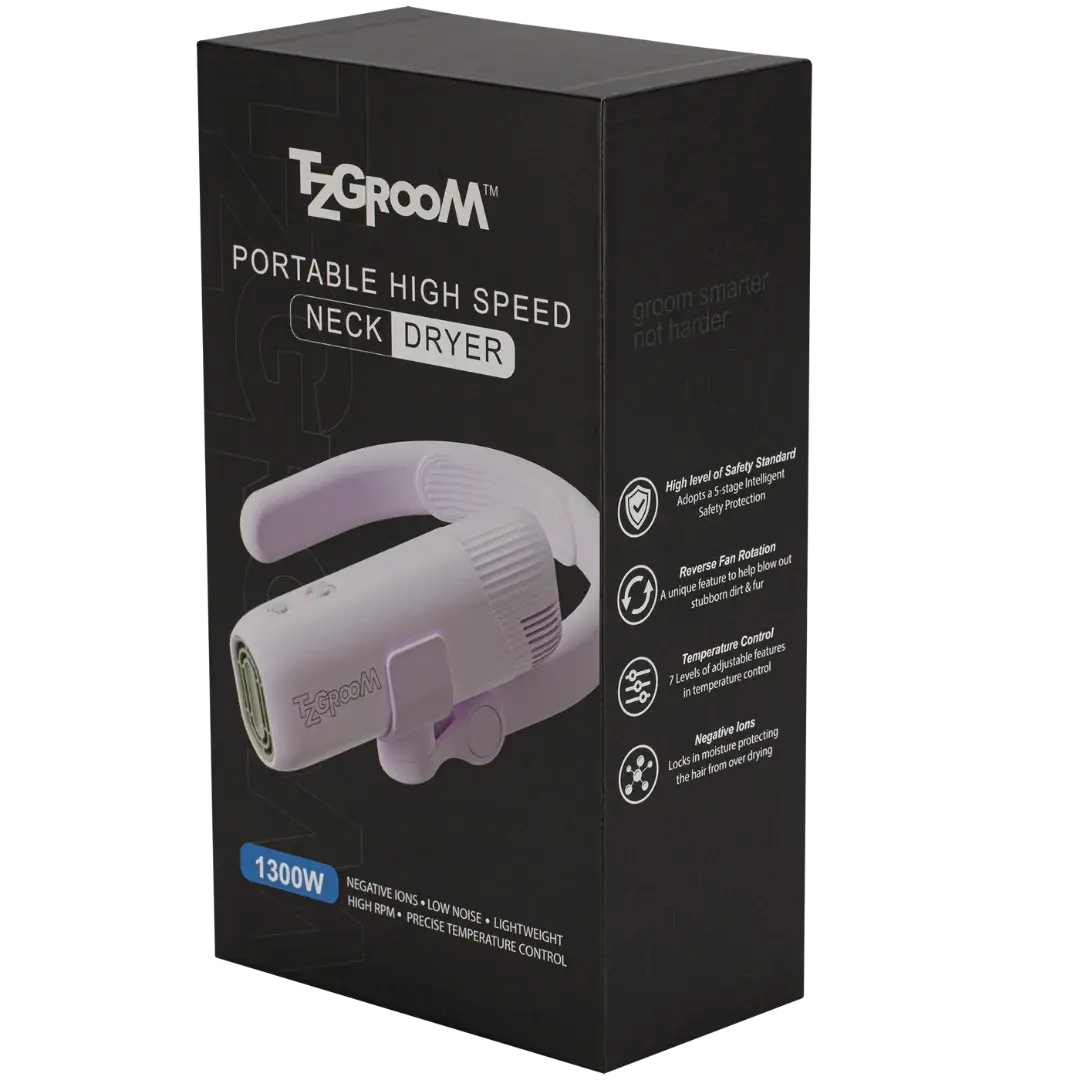 Pink Mini Portable Neck Dryer by TZGroom
