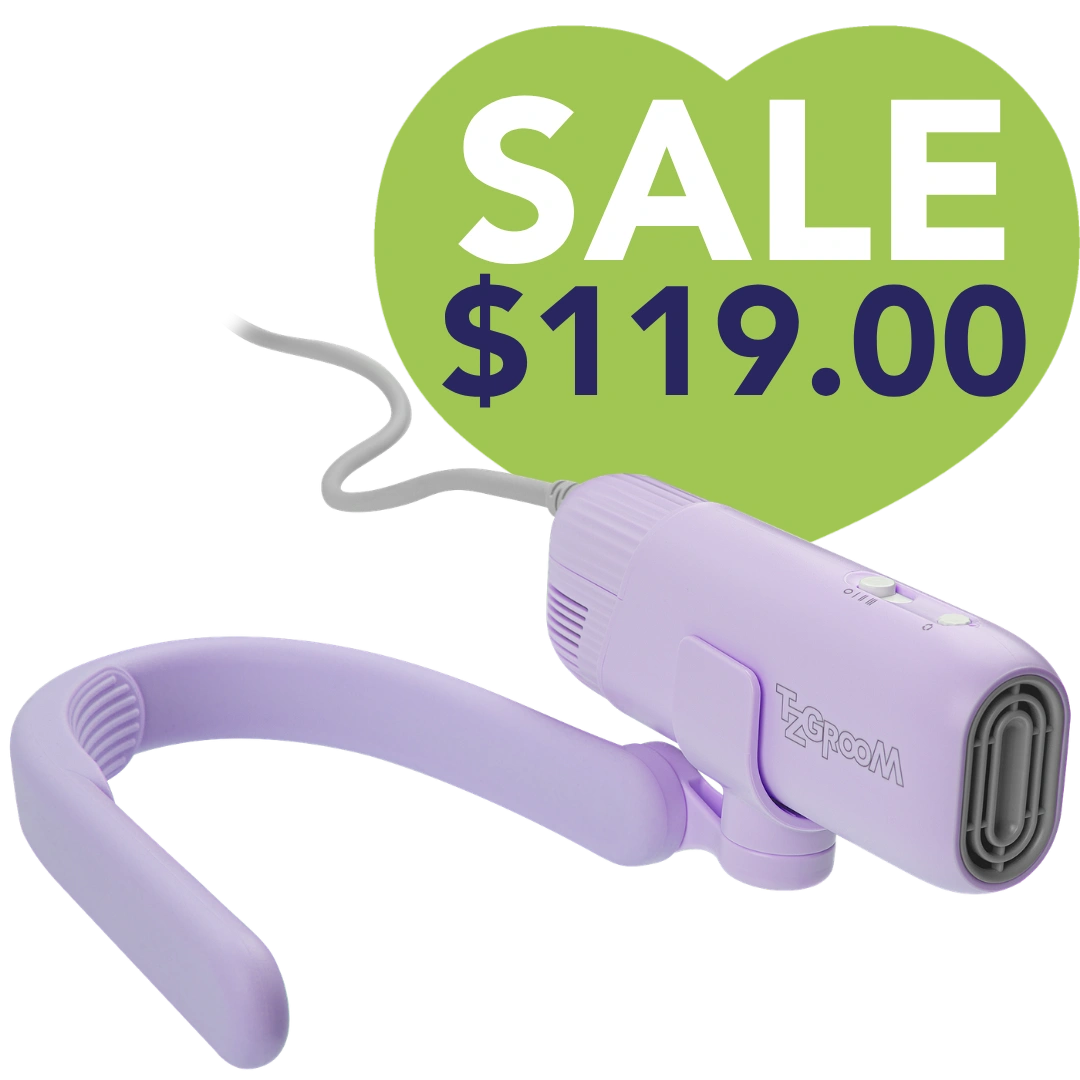 Purple Mini Portable Neck Dryer by TZGroom