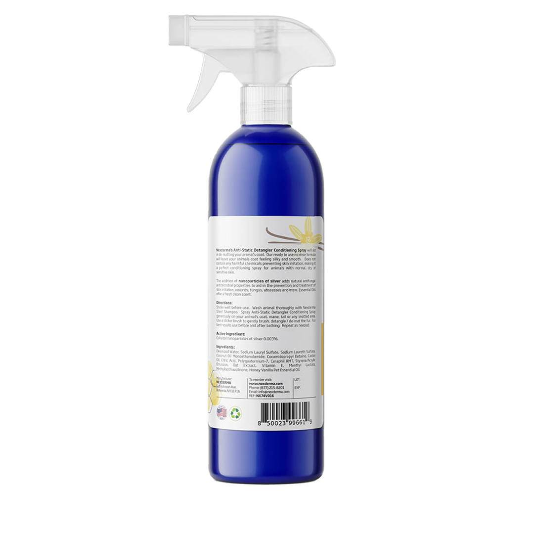 Vanilla Detangler Spray 16oz by Nexderma