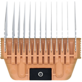 A Series Wide 13mm 1/2" Metal Comb by Joyzze