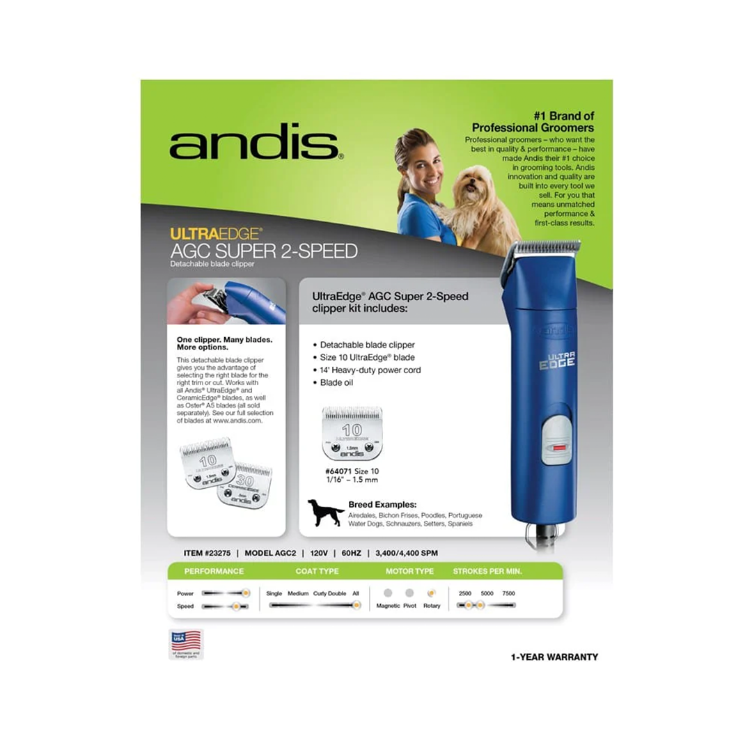 Ultra Edge AGC 2 Speed Clipper Blue by Andis