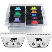 8pc Wide Comb Attachment With #30W XFine and #10W Fine CeramicEdge Blade by Andis