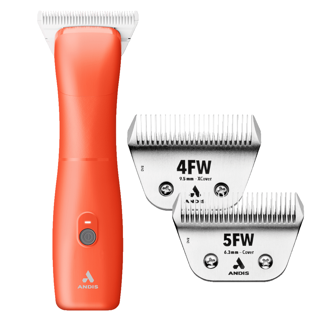 Emerge Orange Clipper #30W and with Free 4FW and 5FW Blades by Andis