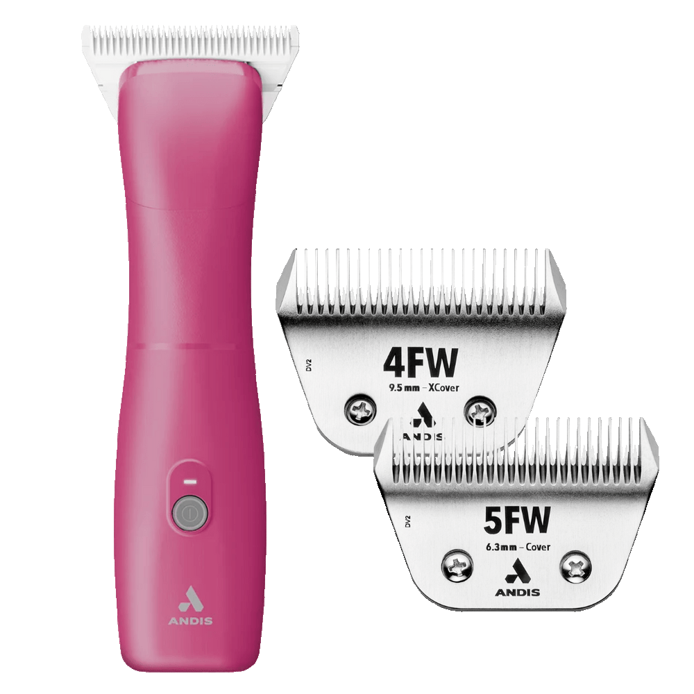 Emerge Pink Clipper #30W and with Free 4FW and 5FW Blades by Andis