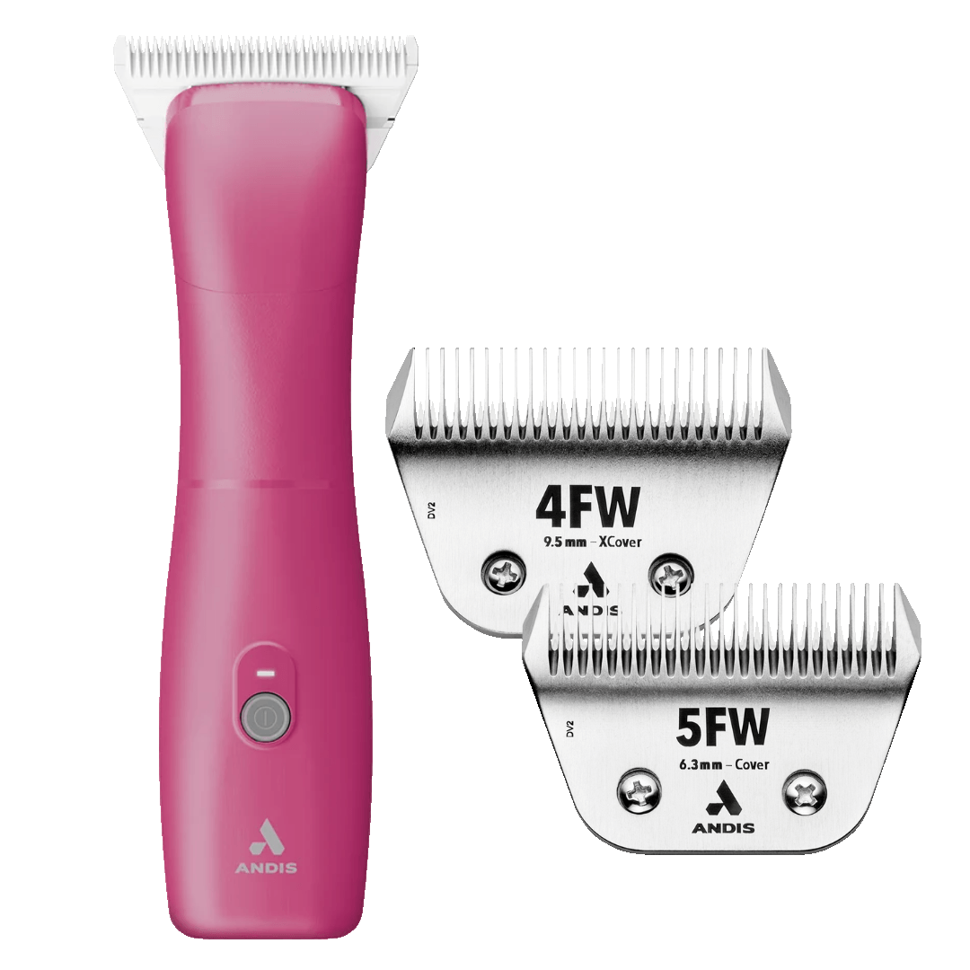 Emerge Pink Clipper #30W and with Free 4FW and 5FW Blades by Andis