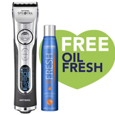 Spektra Cordless Digital Clipper with Free Oil Fresh by Artero