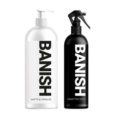 Duo: 17oz Spray and 33oz Conditioner by Banish