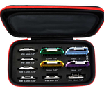6 Wide Blades + 4 Wide Combs Bundle Plus Red Zipper Case by Joyzze