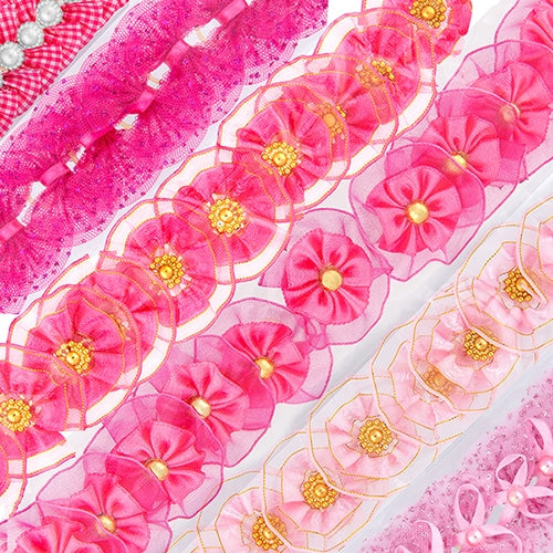 50 Pink Bows Surprise Design and Size by Cecilia Bows