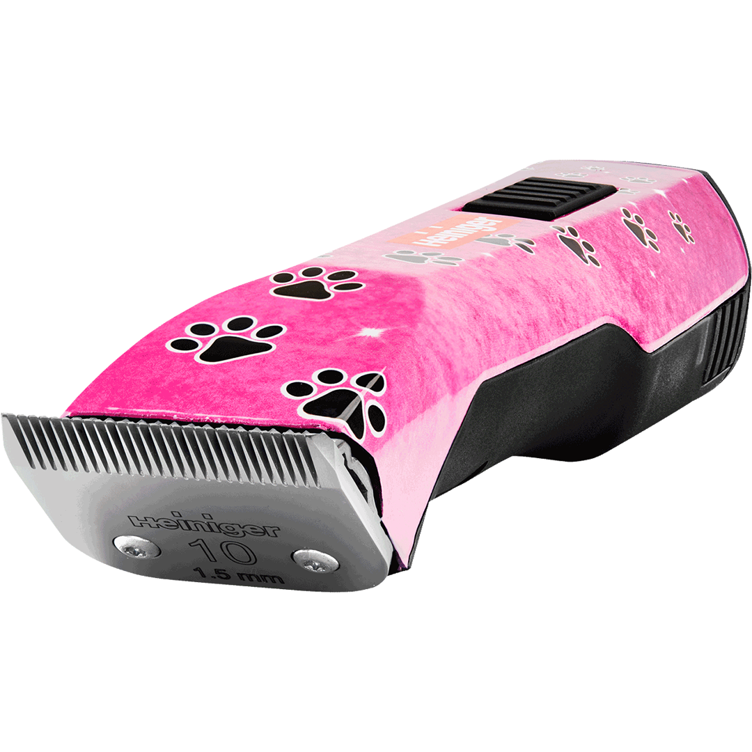 Pink Paws Saphir Cordless Clipper with One Battery by Heiniger