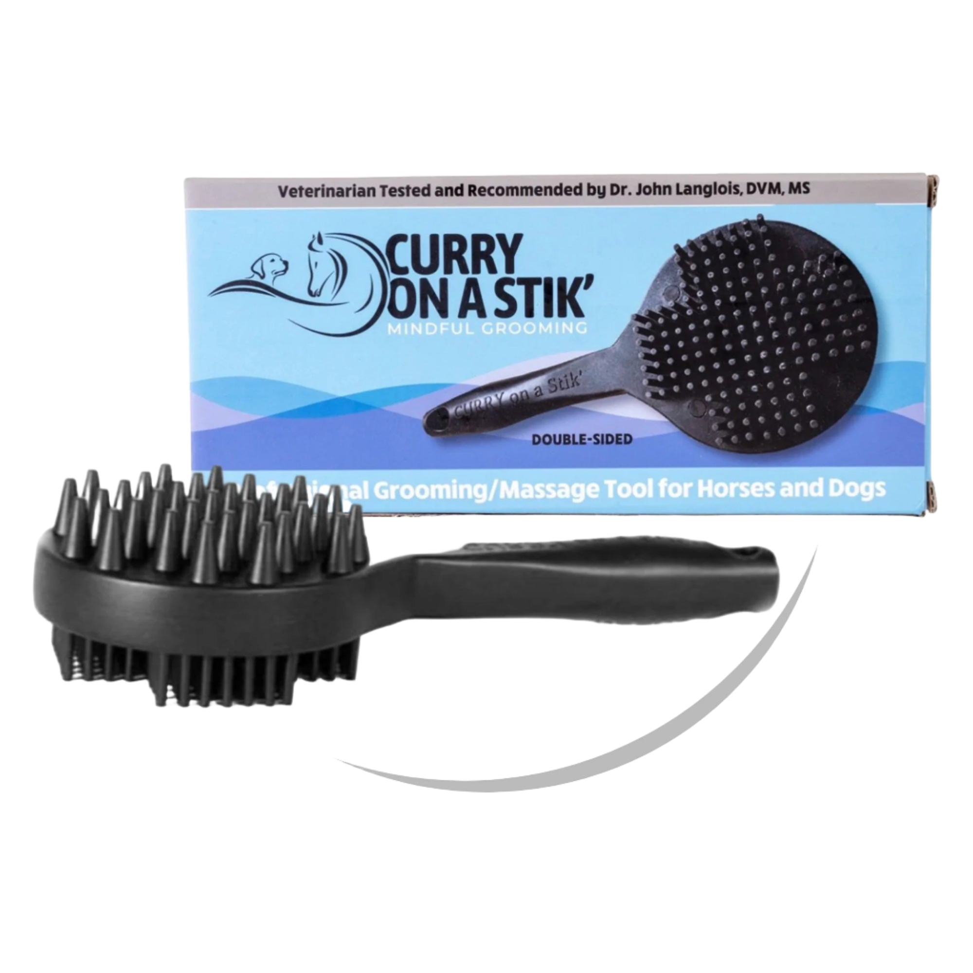 Bathing and Deshedding Curry on a Stik Brush