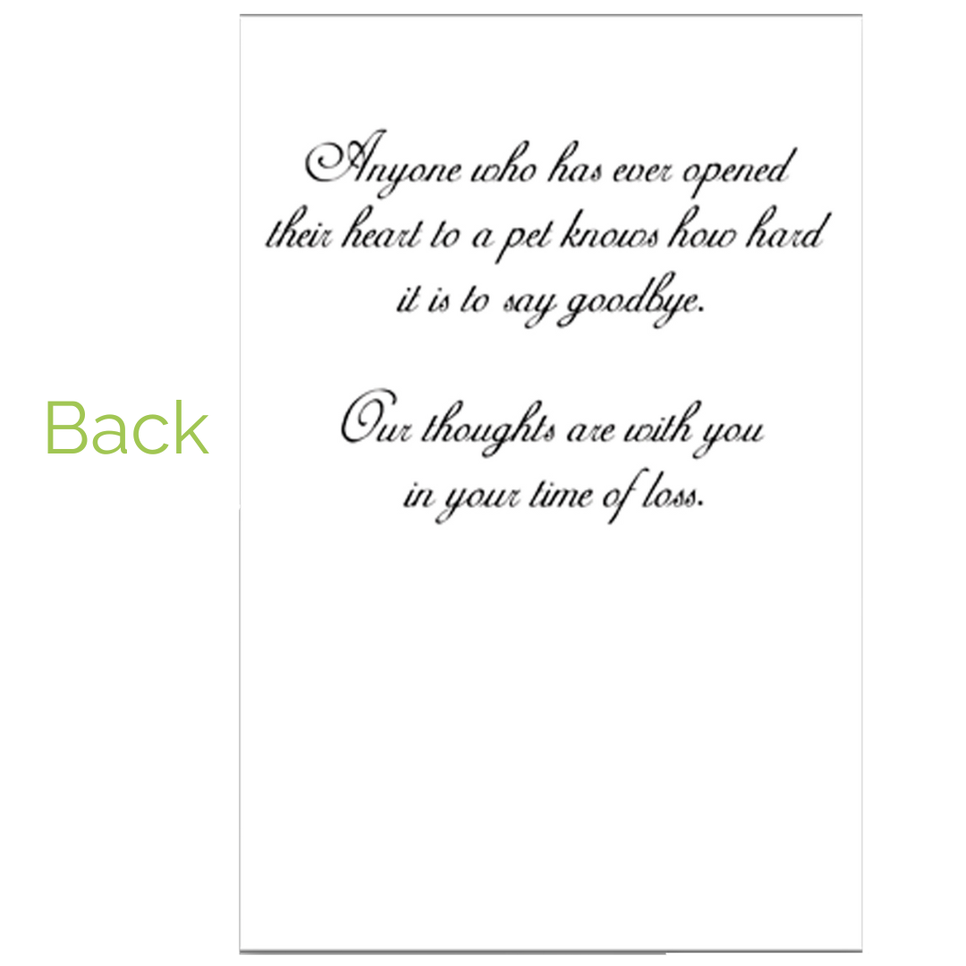 Sorry For Your Loss Golden Design Grievance Card by Dog Fashion Living