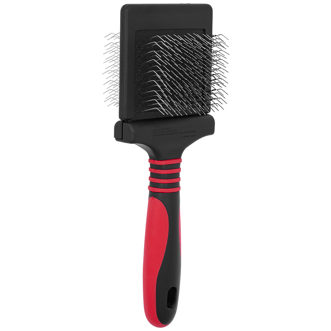 Dematting Red Slicker Brush by Dog Fashion Spa