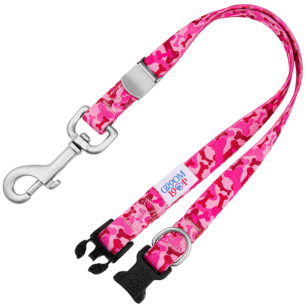 24" Polyester Loop Pink Bone Camo by Groom Loop