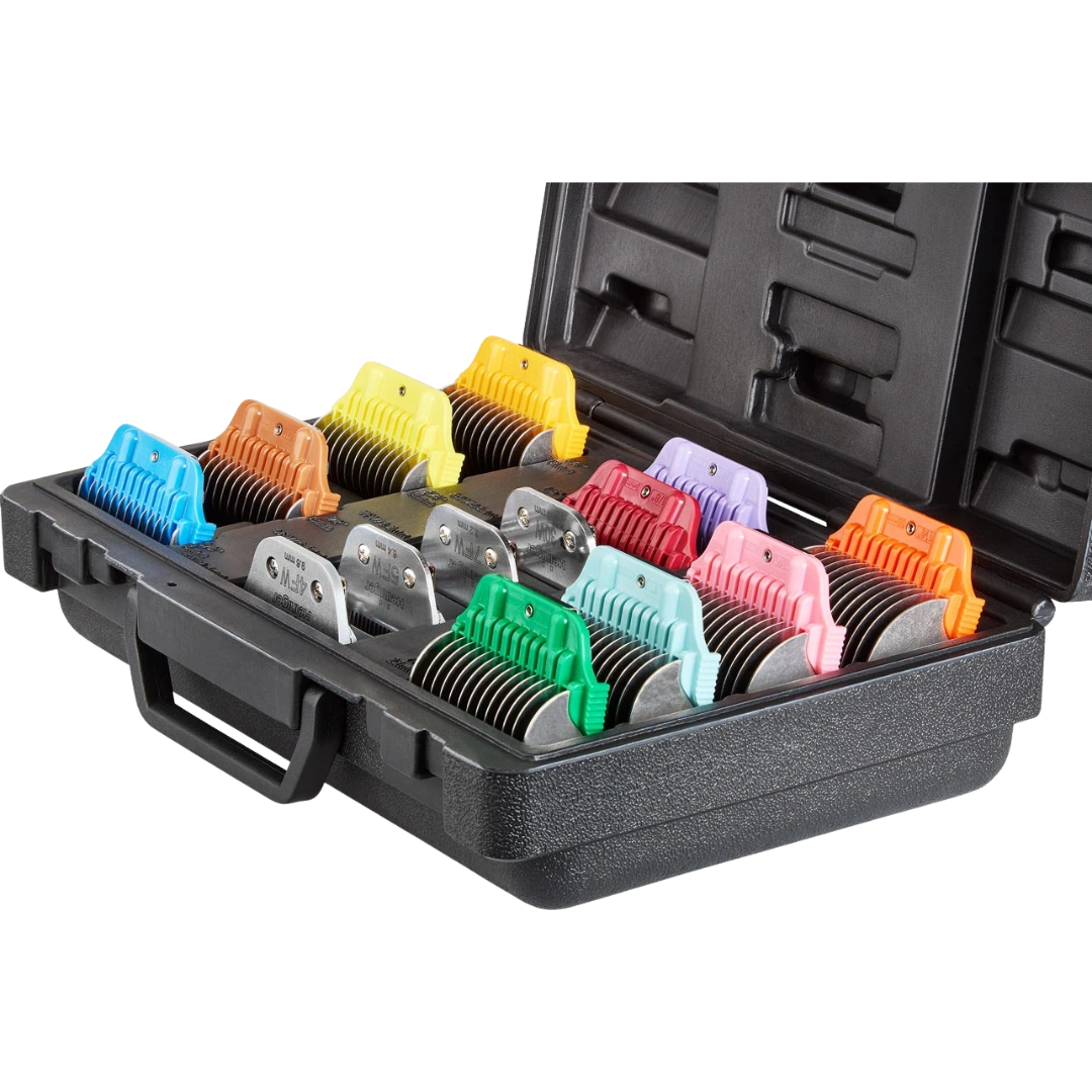 heiniger-10-wide-snap-on-combs-with-4-wide-blades-in-carry-case