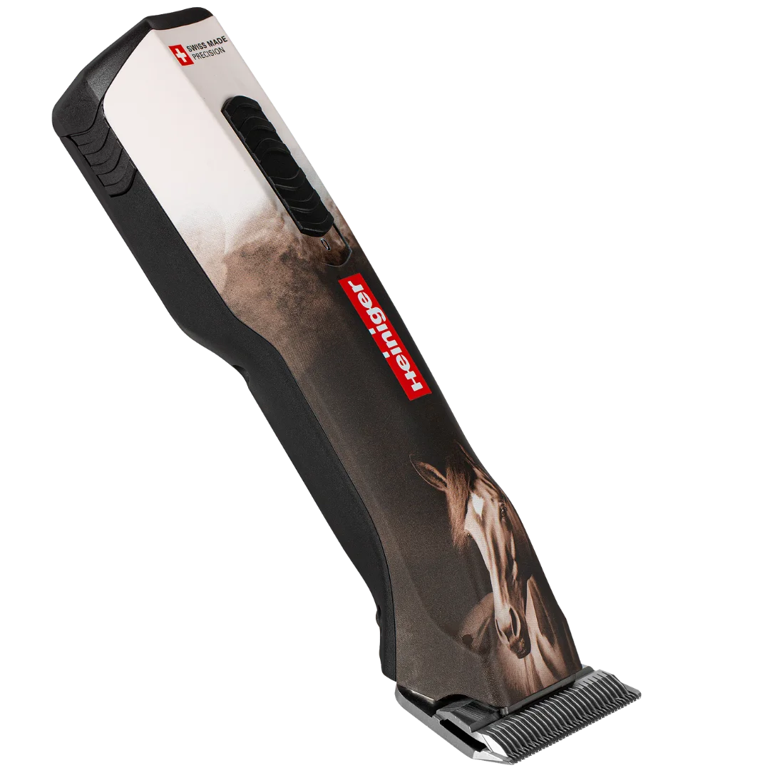 Opal Horse Design Cordless Clipper with Two Batteries by Heiniger