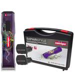Purple Saphir Cordless Clipper with Two Batteries In a Case by Heiniger