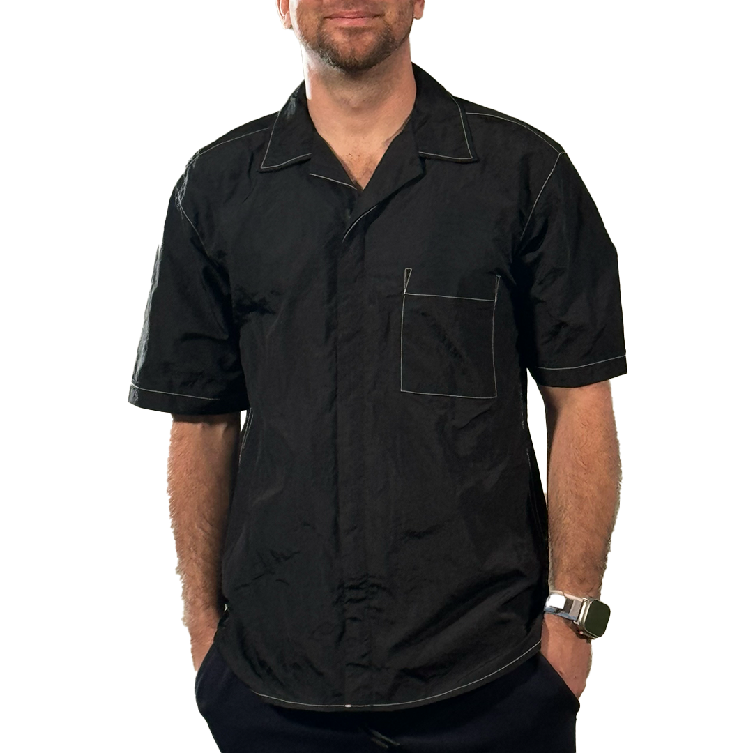 Black Unisex Shirt by Jim Jump