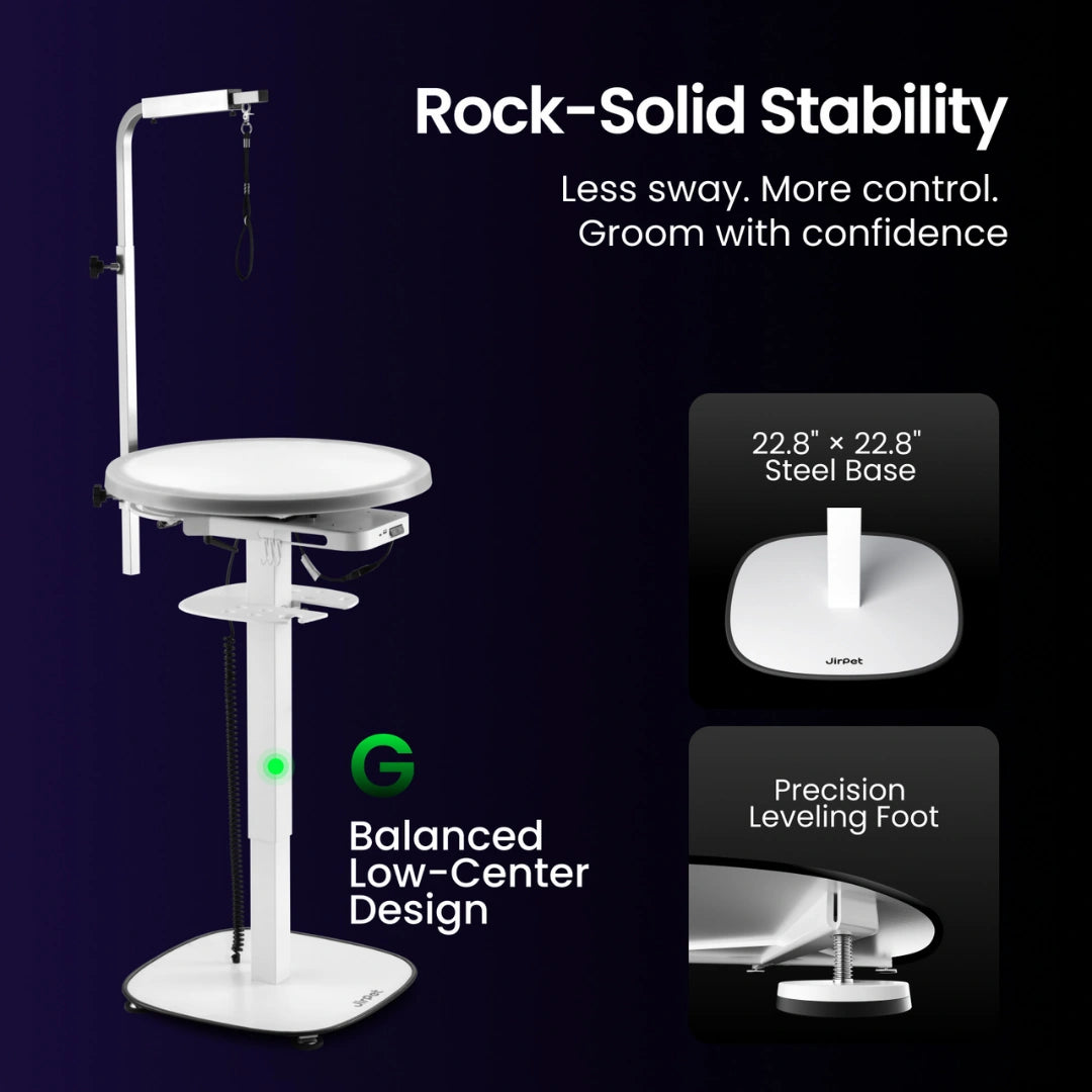 jirpet-radiant360-rotating-360-electric-grooming-table-with-led-light