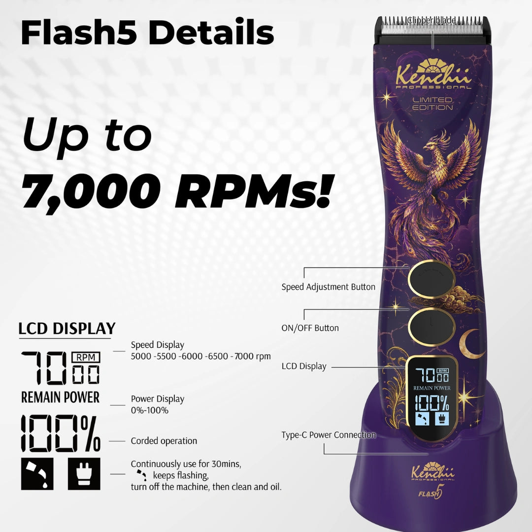 kenchii-flash5-phoenix-purple-5-in-1-cordless-clipper