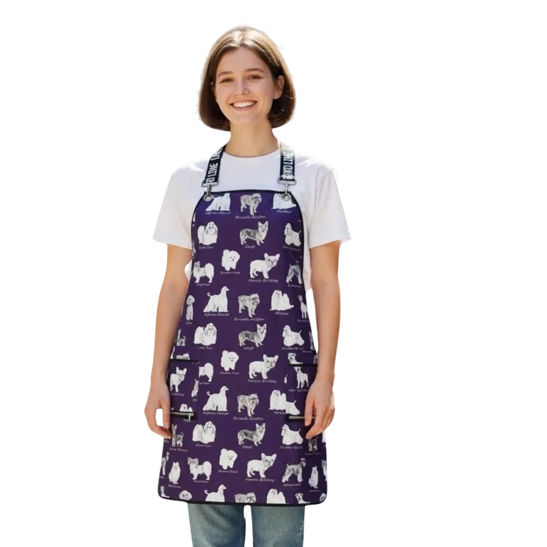ladybird-line-puppy-love-sketch-unisex-crossover-straps-waterproof-apron