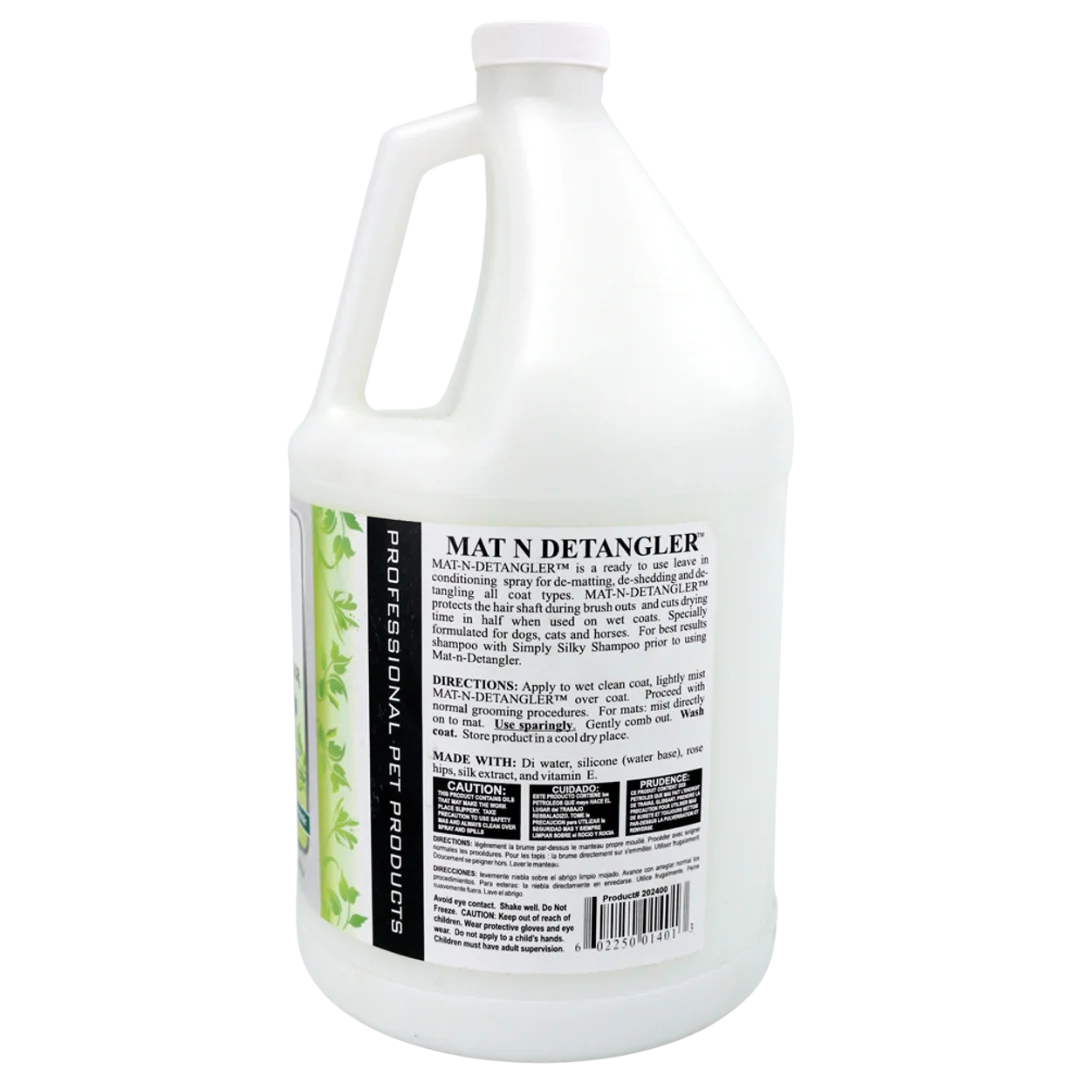 Mat N Detangler Spray Ready to Use Gallon by Nature's Choice