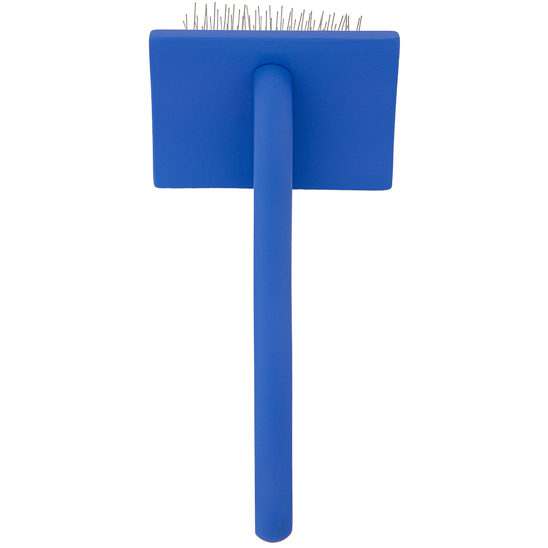 Medium Curved Blue Dematting Brush by PetStore.Direct
