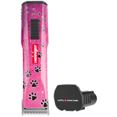 Pink Paws Saphir Cordless Clipper with One Battery by Heiniger