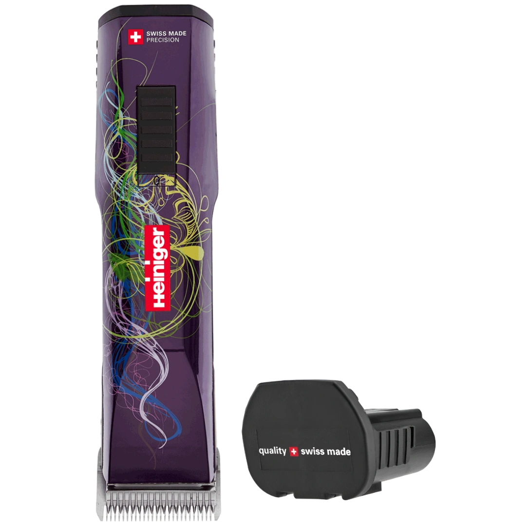 Purple Saphir Cordless Clipper One Battery by Heiniger