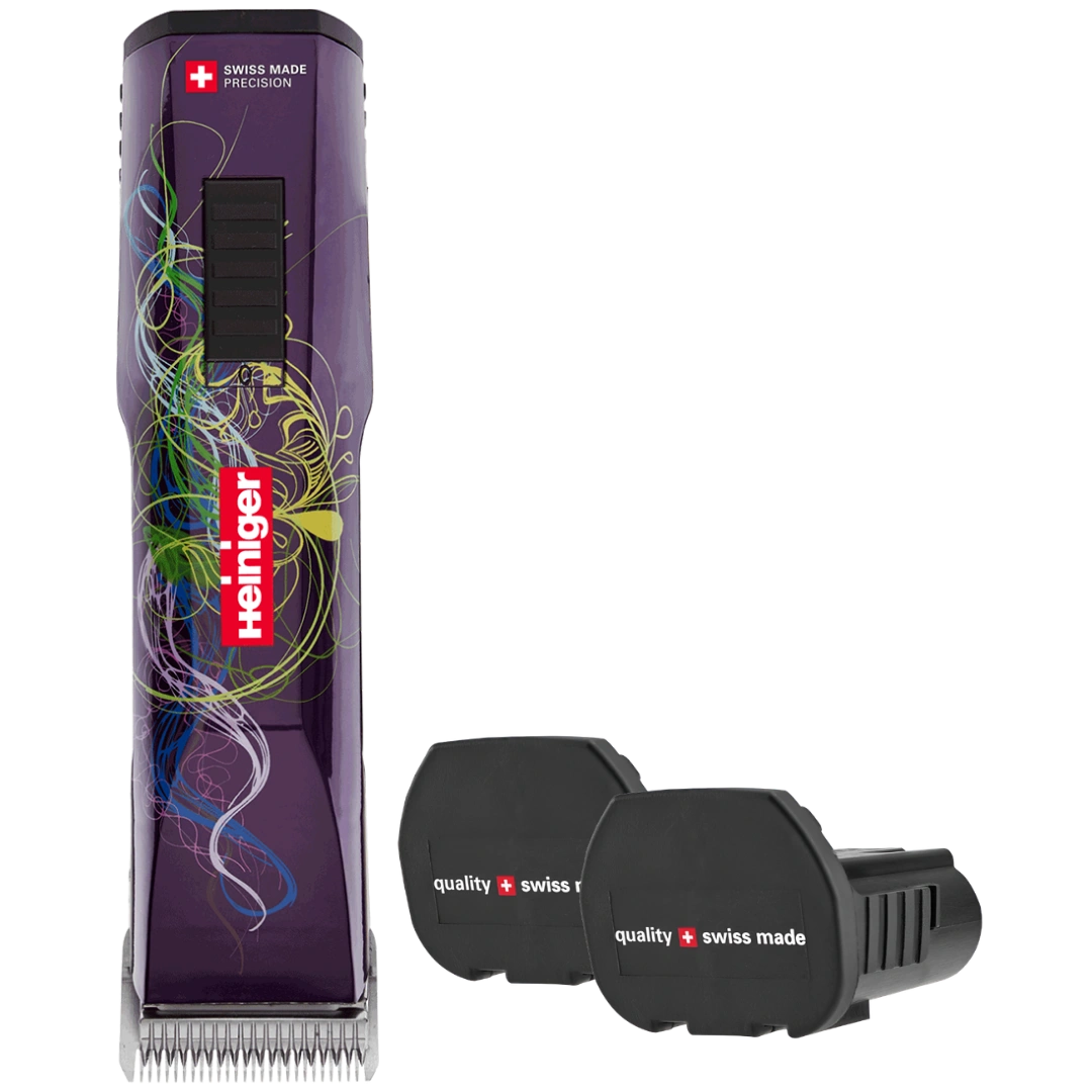 Purple Saphir Cordless Clipper Two Batteries by Heiniger