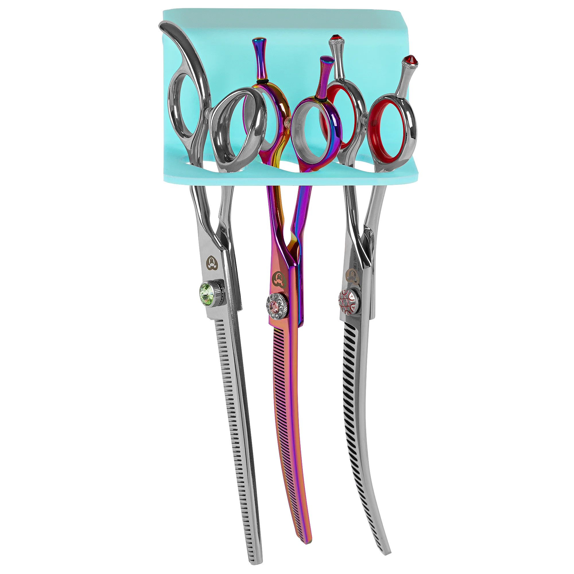 Secure Stick 3 Shear Holder Aqua by PetStore.Direct
