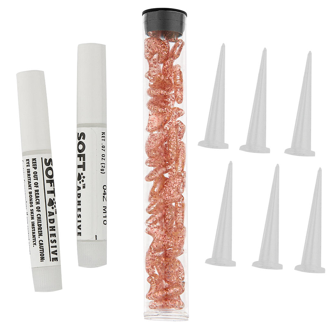 Pink Sparkle Feline Large Nail Caps by Soft Claws