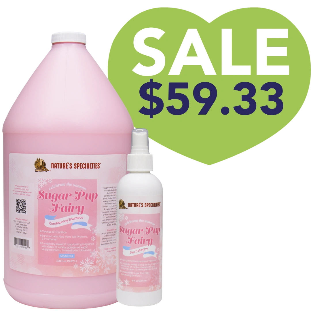 Sugar Pup Fairy Conditioning Shampoo Gallon and 8oz Cologne by Nature's Specialties