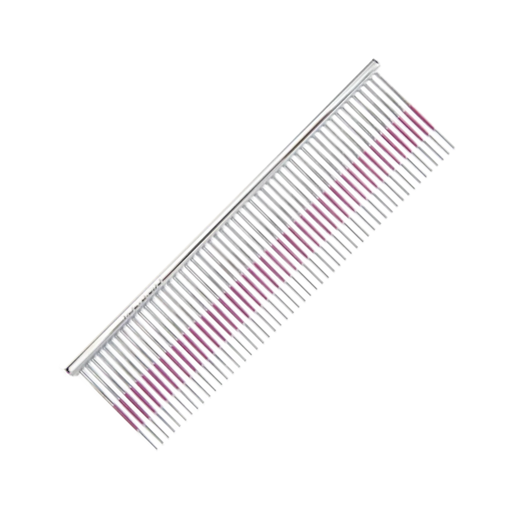 5" Wide Pink Line Comb by Utsumi